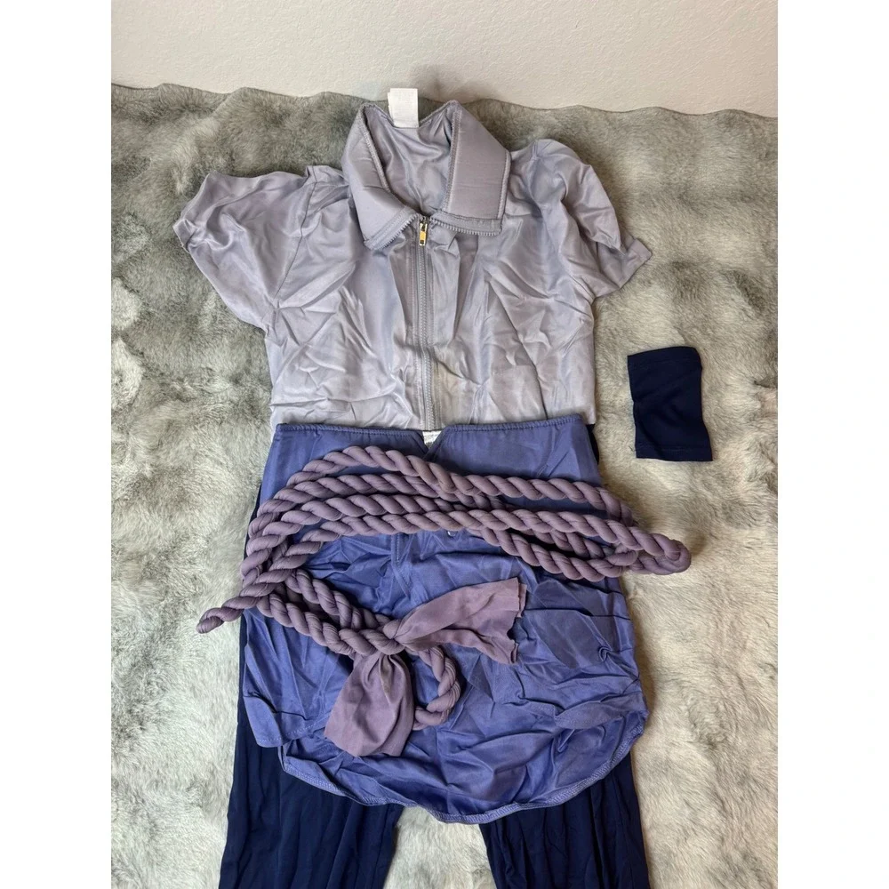 Naruto Shippuden Sasuke Uchiha Cosplay Costume Kids Medium 8-10 Spirit-0625